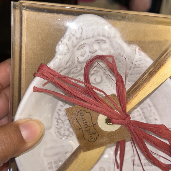 NWT Mud Pie Holiday dish with wooden spreader - Picture 3 of 7